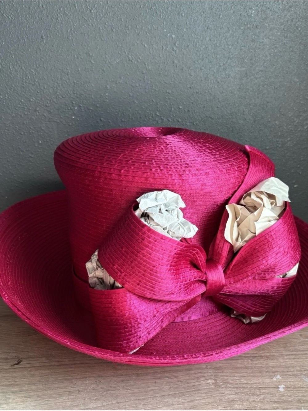 shellie mcdowell millinery Pink Silk Church Hat